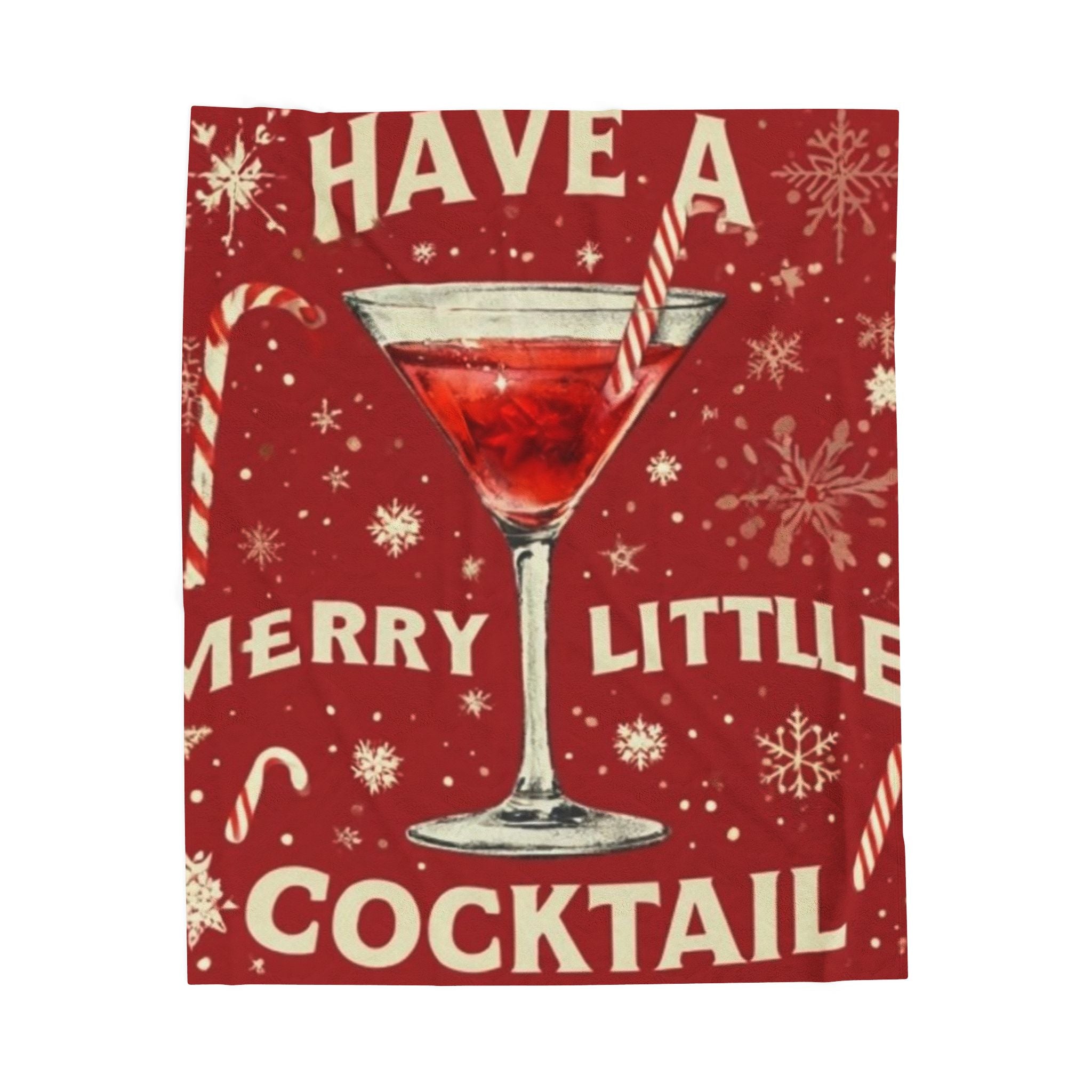 Have A Merry Little Cocktail Push Throw Blanket