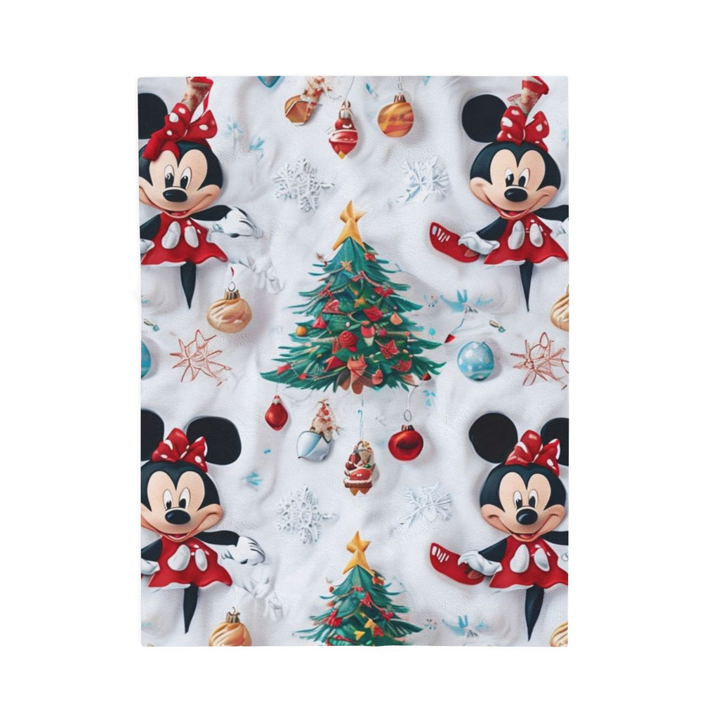 Minnie Mouse Christmas Holiday Blanket