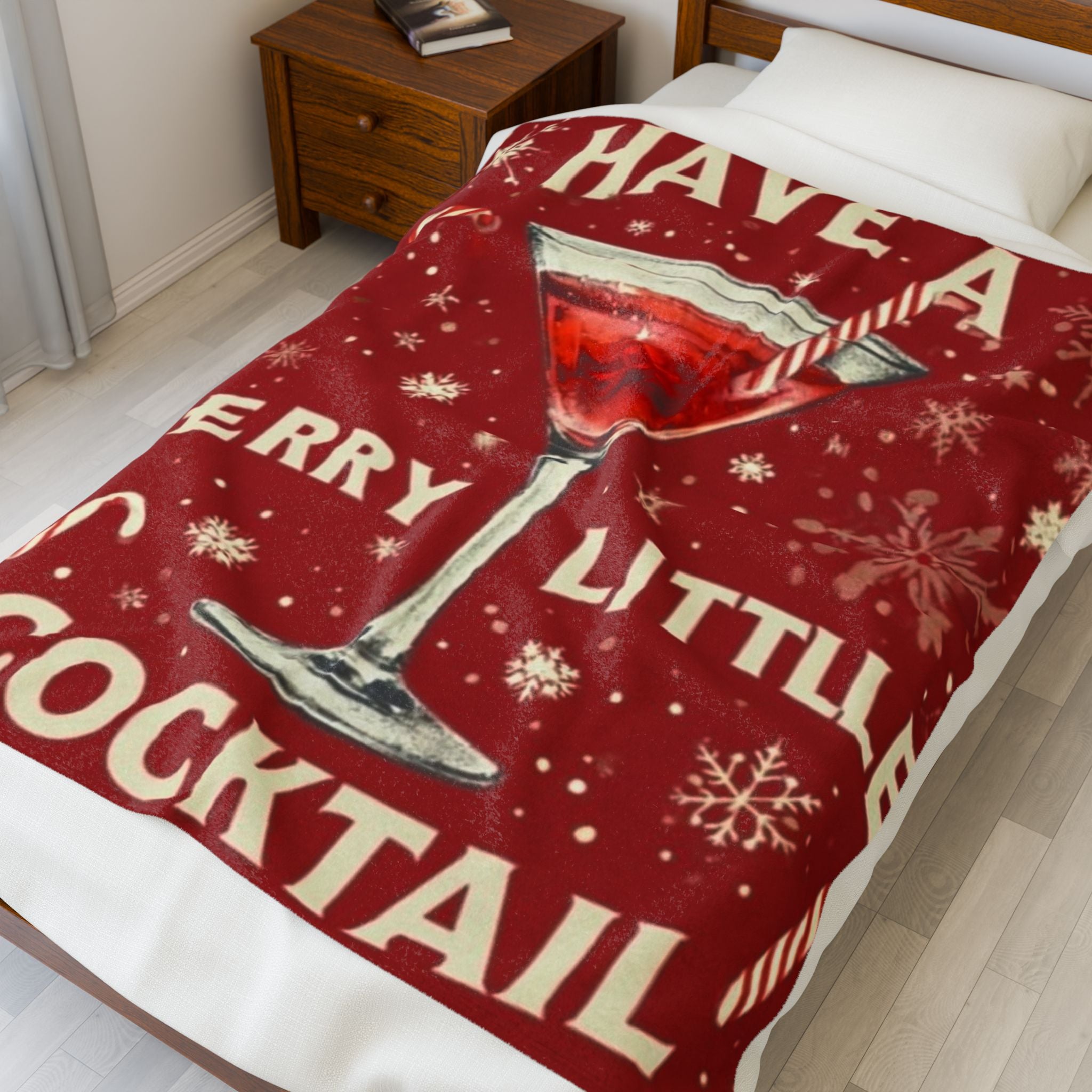 Have A Merry Little Cocktail Push Throw Blanket