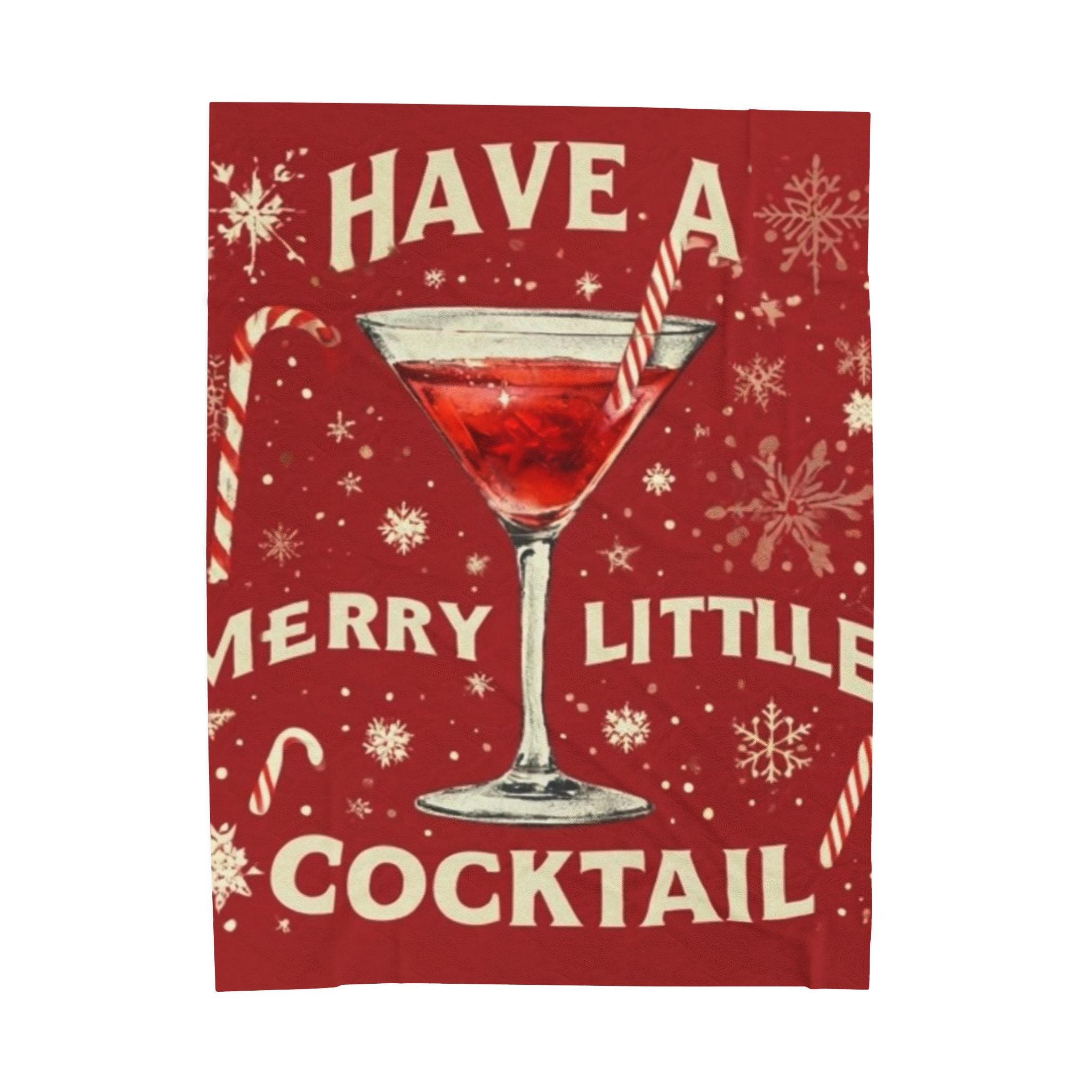 Have A Merry Little Cocktail Push Throw Blanket