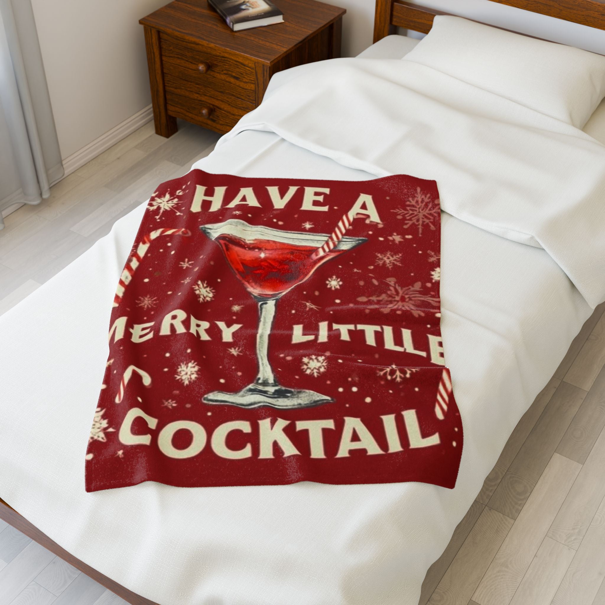 Have A Merry Little Cocktail Push Throw Blanket