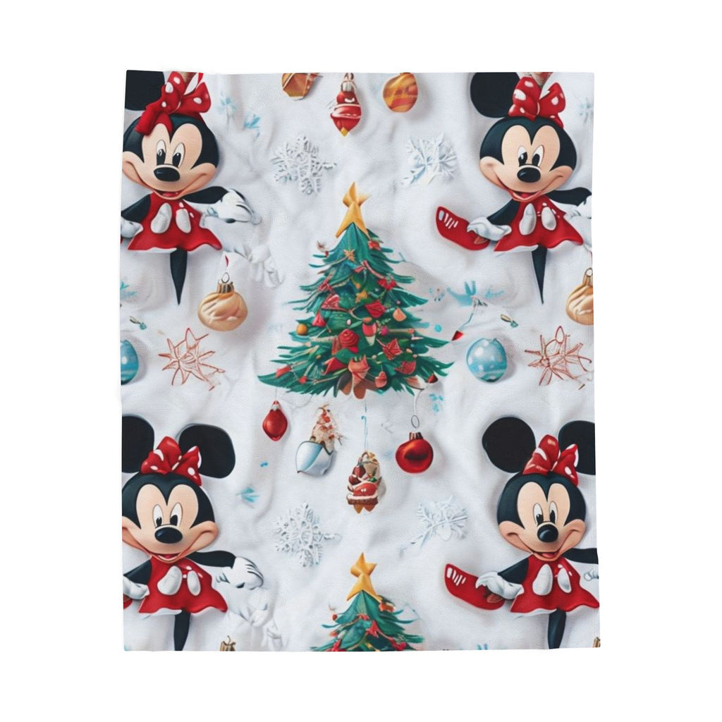 Minnie Mouse Christmas Holiday Blanket