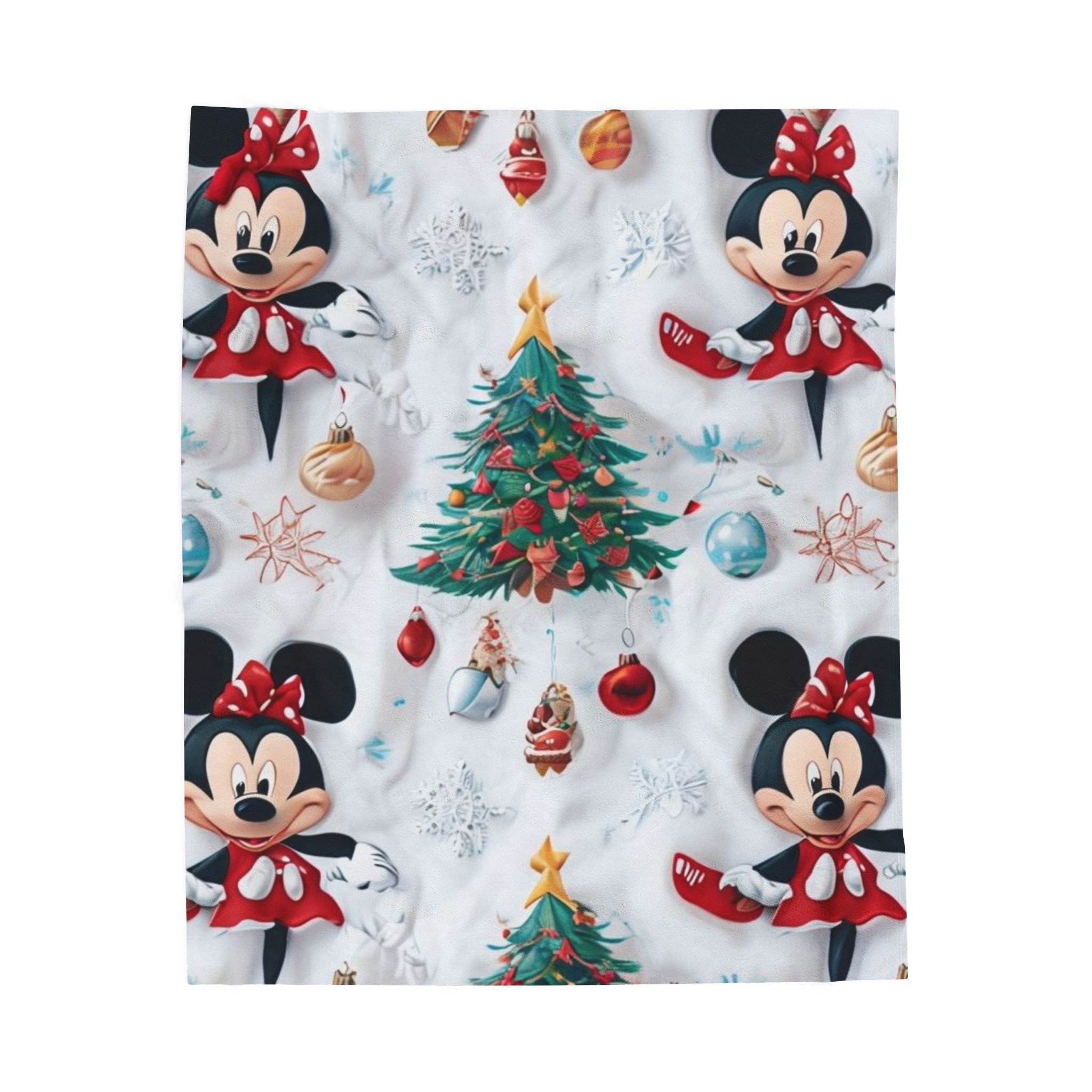 Minnie Mouse Christmas Holiday Blanket