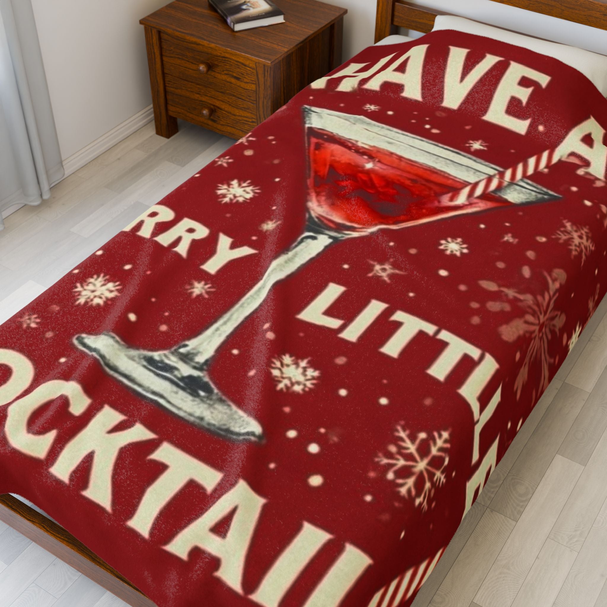 Have A Merry Little Cocktail Push Throw Blanket